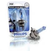 Автолампа Philips H4 12V-60/55W Blue Vision Ultra (P43t) блистер 12342BV